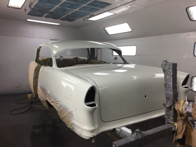 Illustration for article titled 1955 Chevy Bel Air Project Update- Body in full color!